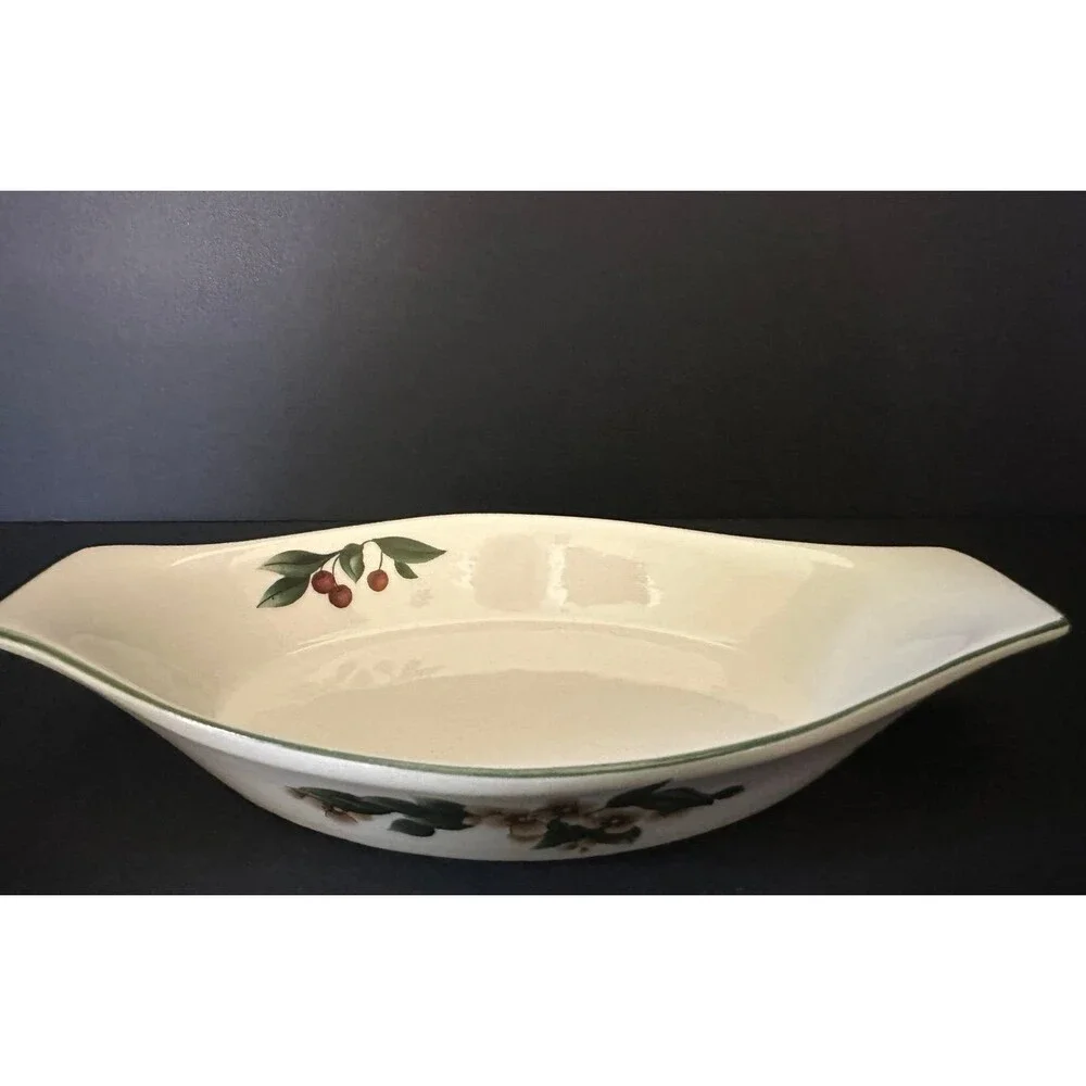 The Cades Cove Collection Apples Blossoms Small Au Gratin Casserole Dish